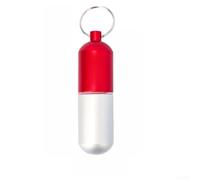 Pastillero impermeable de aleación de aluminio para viajes, camping, senderismo, caja de metal compacta de 1,3 x 4,5 cm