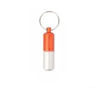 Pastillero impermeable de aleación de aluminio para viajes, camping, senderismo, caja de metal compacta de 1,3 x 4,5 cm