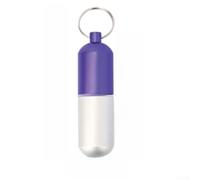 Pastillero impermeable de aleación de aluminio para viajes, camping, senderismo, caja de metal compacta de 1,3 x 4,5 cm (N)