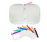 Pastillero Impermeable - De Almacenamiento Semanal Para Tabletas | Organizador De Viaje Compacto Con 7 Bolsillos Con Cremallera | Soporte De Suplemento Portátil Para Bolso De Bolsillo | Inicio Me