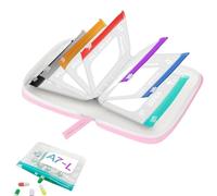 Pastillero Impermeable | portátil con 7 bolsitas con cremallera | Organizador De Viaje Para Pastillas - Uso en Bolso, Bolsillo, Hogar, Viaje y Negocios
