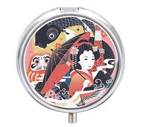 Pastillero japonés Elemento lindo pastillero diario organizador 2 compartimentos