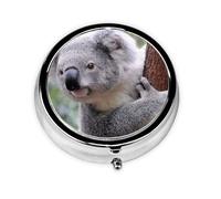 Pastillero Koala en rama Meta con 3 compartimentos, organizador portátil