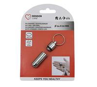 Pastillero llavero de aluminio ligero | Recipiente hermético para cápsulas
