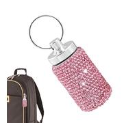 Pastillero Llavero de Metal Pastillero de Medicina Diamante Viaje Portátil Impermeable Pastillero para Hombre Bolso de Supervivencia al Aire Libre