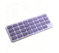 Pastillero Mensual para Viajes, Estuche de Almacenamiento de Medicamentos, Pastilleros Personales, para Adultos Viajeros Cuidadores Rutina Diaria Viaje Camping Vacaciones Hogar Oficina Gimnasio Viaje