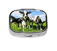 Pastillero Meta con 2 compartimentos para comer vacas en pastos de verano, organizador portátil