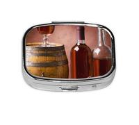 Pastillero Meta para bebidas y alimentos, 2 compartimentos, organizador portátil
