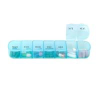 Pastillero | Mini soporte portátil de viaje, caja organizadora de píldoras diaria, para aceite de pescado suplemento, hogar, oficina, escuela, camping, senderismo, picnic, vacaciones al aire libre