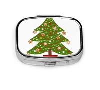 Pastillero Navidad Felicitación Año Nuevo Reunión familiar Árbol Pastillero Para bolsillo o monedero Lindo Pequeño Pastillero Contenedor Viaje Pastillero Organizador