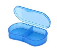 Pastillero Organizador De Almacenamiento Titular De Los Divisores Estuche Contenedor Color Aleatorio 7 Días Caja De Medicina De Píldora De Tableta Semanal (Color: Azul2)