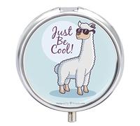 Pastillero organizador de alpaca, dispensador de vitaminas y medicamentos para bolsillo o bolso