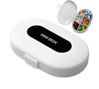 Pastillero, Organizador de Píldoras | Planificador Diario de Píldoras - Estuche para Medicamentos con Caja de Pastilleros de Viaje - Contenedor de Medicamentos de 6 Compartimentos - Porta f