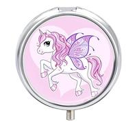 Pastillero organizador de píldoras unicornio dispensador de vitaminas y medicamentos para bolsillo o bolso