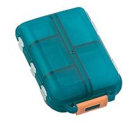 Pastillero organizador diario - Multiusos multifuncionales 10 rejillas impermeable portátil, no es fácil de romper, medicina de gran capacidad, a prueba de polvo, joyero de cierre ergonómico |