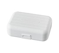 Pastillero organizador grande y portátil, de gran tamaño, 7 compartimentos, estuche para vitaminas/medicamentos, hermético y resistente a la humedad (blanco x L)