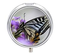 Pastillero organizador mariposa flor pastillero dispensador de vitaminas y medicamentos para bolsillo o bolso