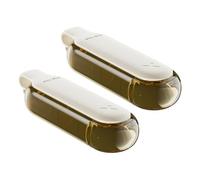 Pastillero - Organizador para tableta, dispensador contenedor compacto de 2 piezas, organizador semanal para pastillas, pastillero de viaje para armario de viaje día noche mujer