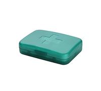 Pastillero para 7 días, 6 compartimentos, fácil de abrir, práctico y resistente a la humedad, para vitaminas, suplementos nutricionales y medicamentos