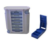 Pastillero para 7 días, con divisor de pastillas, 1 juego