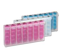Pastillero para 7 días de la semana con 4 compartimentos por día