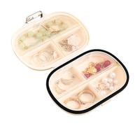 Pastillero para 7 días, pastillero de viaje pequeño, portátil, , organizador de aceite de pescado, dispensador para medicamentos de viaje con 7 compartimentos, resistente a la humedad