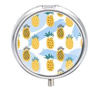 Pastillero para píldoras, diseño de piña, 2 compartimentos