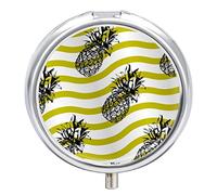 Pastillero para píldoras, diseño de piña, 2 compartimentos
