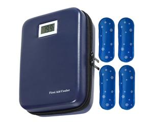 Pastillero - para refrigerador de píldoras, aislada, Pantalla de Temperatura, de refrigeración al Aire Libre, Almacenamiento en el hogar, Camping, Viajes Diarios, Viajes de Negocios