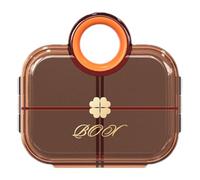 Pastillero para viajes, organizador de pastillas de tamaño de bolsillo, estuche compacto para píldoras, caja organizadora de pastillas de viaje, pastillero portátil, dispensador de pastilleros,