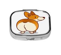Pastillero, pastillero organizador de medicinas, pastillero de viaje, organizador de pastillas, soporte para pastillas,Corgi Perro Gracioso Trasero