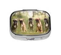 Pastillero, pastillero organizador de medicinas, pastillero de viaje, organizador de pastillas, soporte para pastillas,Perros Boxer Cachorros Mascotas Perros De Familia