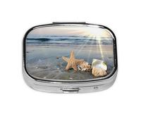 Pastillero, pastillero organizador de medicinas, pastillero de viaje, organizador de pastillas, soporte para pastillas,Concha de estrella de mar en Sunny Beach