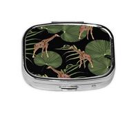 Pastillero, pastillero organizador de medicinas, pastillero de viaje, organizador de pastillas, soporte para pastillas,bosque de jirafas