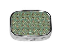 Pastillero, pastillero organizador de medicinas, pastillero de viaje, organizador de pastillas, soporte para pastillas,Airedale Terrier Toys Raza de perroverde