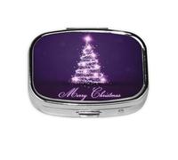 Pastillero, pastillero organizador de medicinas, pastillero de viaje, organizador de pastillas, soporte para pastillas,árbol de navidad morado