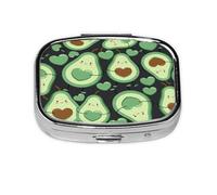 Pastillero, pastillero organizador de medicinas, pastillero de viaje, organizador de pastillas, soporte para pastillas,Corazón De Aguacate De Patrones Sin Fisuras Lindo