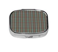 Pastillero, pastillero organizador de medicinas, pastillero de viaje, organizador de pastillas, soporte para pastillas,Tartán de caza del clan Fraser