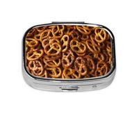 Pastillero, pastillero organizador de medicinas, pastillero de viaje, organizador de pastillas, soporte para pastillas,Patrón de pan de pretzels
