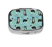 Pastillero, pastillero organizador de medicinas, pastillero de viaje, organizador de pastillas, soporte para pastillas,Border Collie Toys Pelotas De Tenis Azul Claro