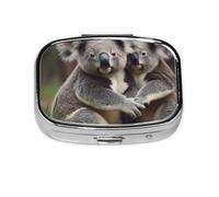 Pastillero, pastillero organizador de medicinas, pastillero de viaje, organizador de pastillas, soporte para pastillas,Lindo estampado de oso koala