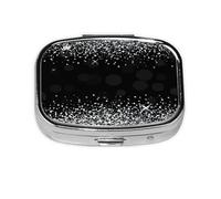 Pastillero, pastillero organizador de medicinas, pastillero de viaje, organizador de pastillas, soporte para pastillas,Brillo plateado brillante