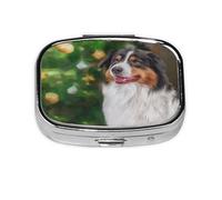 Pastillero, pastillero organizador de medicinas, pastillero de viaje, organizador de pastillas, soporte para pastillas,Perros pastores australianos