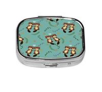 Pastillero, pastillero organizador de medicinas, pastillero de viaje, organizador de pastillas, soporte para pastillas,Castor nadando