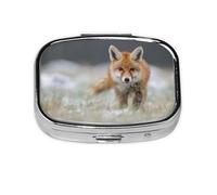 Pastillero, pastillero organizador de medicinas, pastillero de viaje, organizador de pastillas, soporte para pastillas,Lindo estampado de zorro