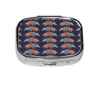 Pastillero, pastillero organizador de medicinas, pastillero de viaje, organizador de pastillas, soporte para pastillas,Patrón de armadillo