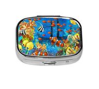 Pastillero, pastillero organizador de medicinas, pastillero de viaje, organizador de pastillas, soporte para pastillas,Mundo submarino