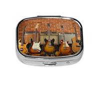 Pastillero, pastillero organizador de medicinas, pastillero de viaje, organizador de pastillas, soporte para pastillas,Colección de guitarras