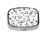 Pastillero, pastillero organizador de medicinas, pastillero de viaje, organizador de pastillas, soporte para pastillas,Tema musical impreso.