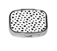 Pastillero, pastillero organizador de medicinas, pastillero de viaje, organizador de pastillas, soporte para pastillas,Estampado animal dálmata pictórico